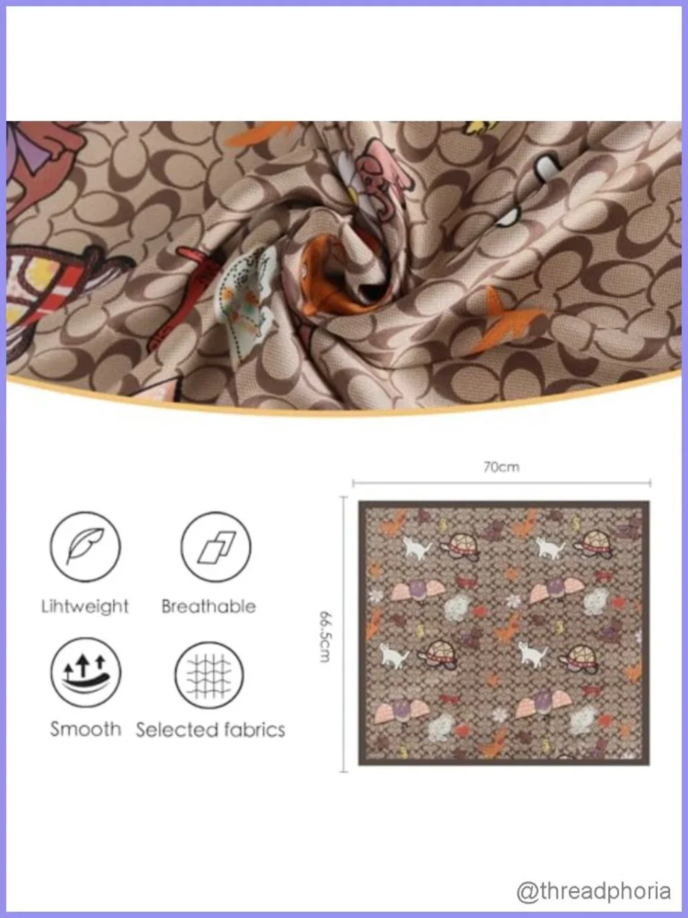 Silky Satin Headscarf for Women Girls - Lightweight Square Scarf 27.5x27.5 in -